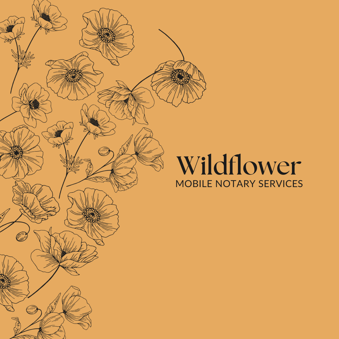 Wildflower Notary Logo